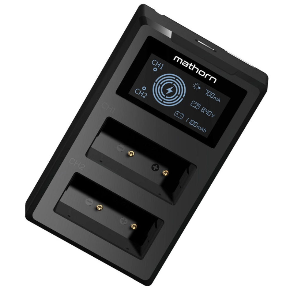 Ładowarka Mathorn dwukanałowa MBC-D111 USB-C do Nikon EN-EL1
