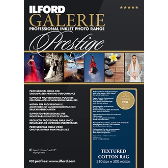 Papier Ilford Galerie Prestige Textured Cotton Rag 310gsm A4