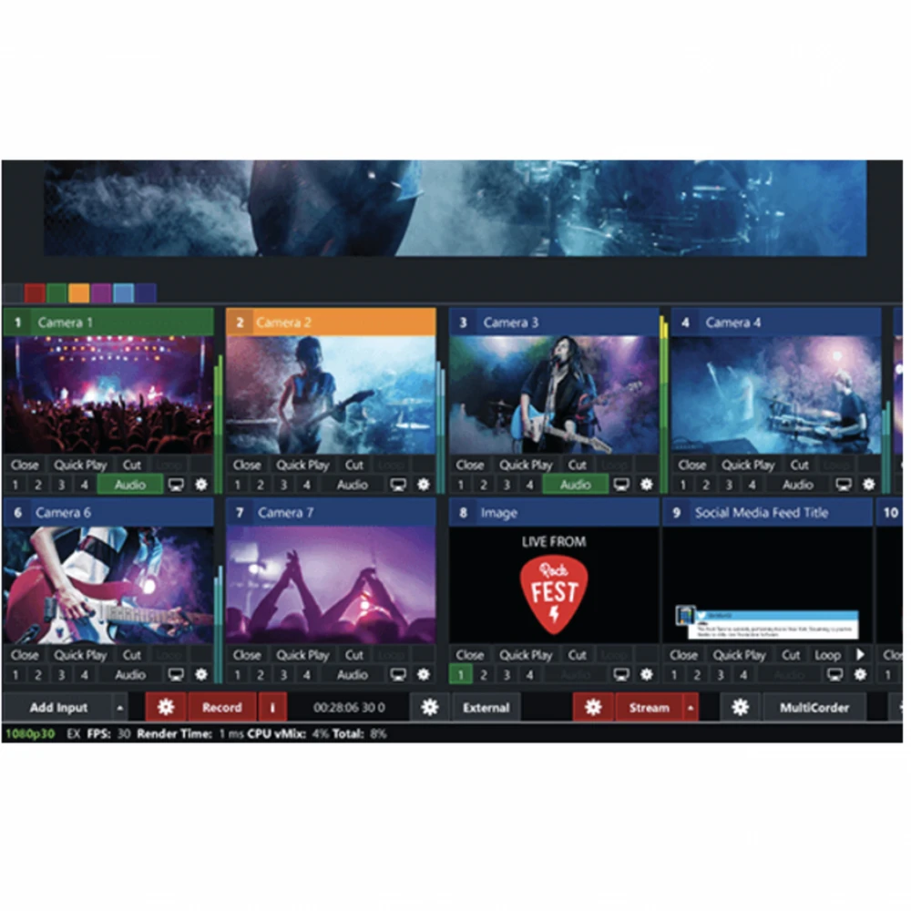 Oprogramowanie vMix vMix 4K mikser softowy (Virtualne)