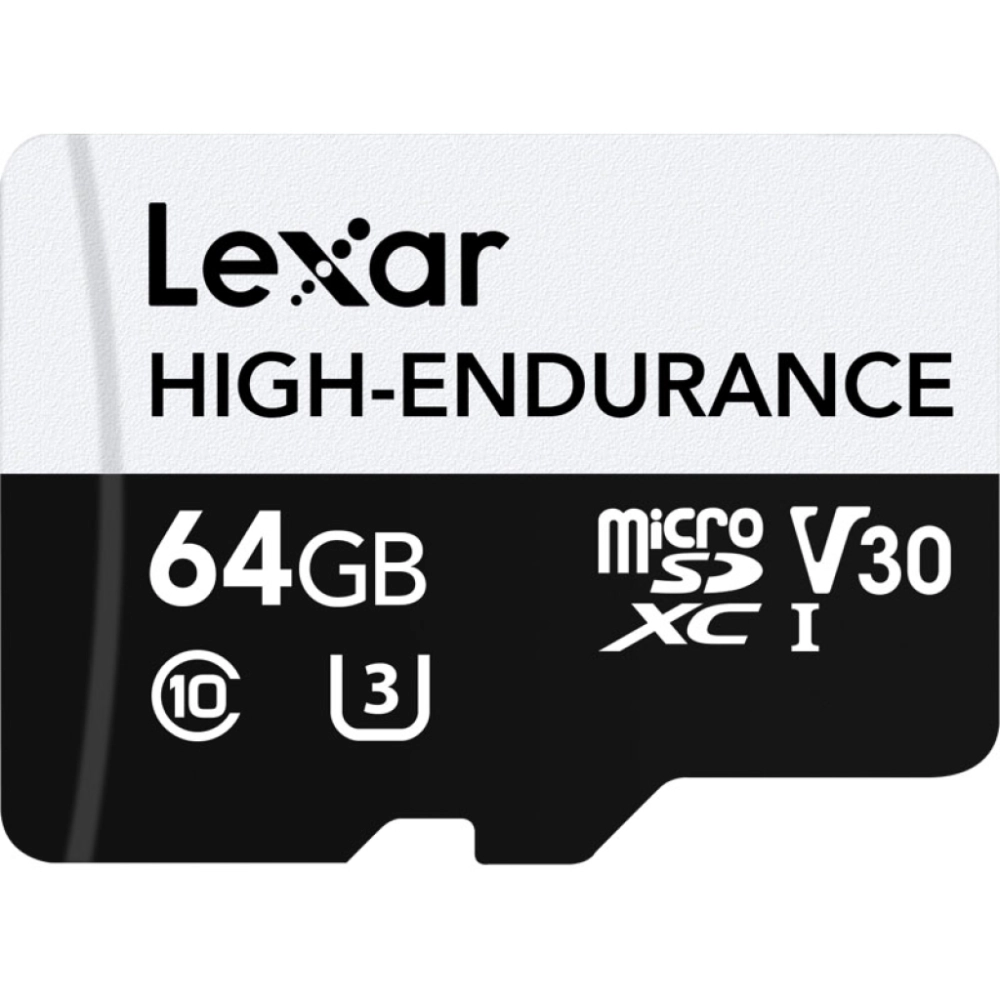 Karta pamięci Lexar microSDXC High-Endurance UHS-I/U3/10 R100/W35 V30 64GB