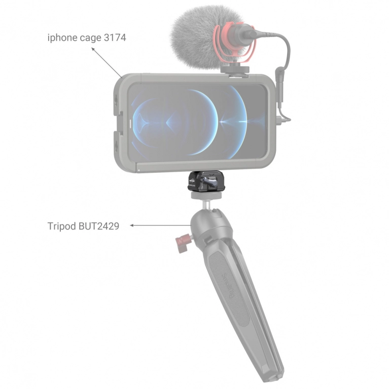 Smallrig Adapter Drop-in Hawklock Universal mini Quick Release (bez płytki) [3731]
