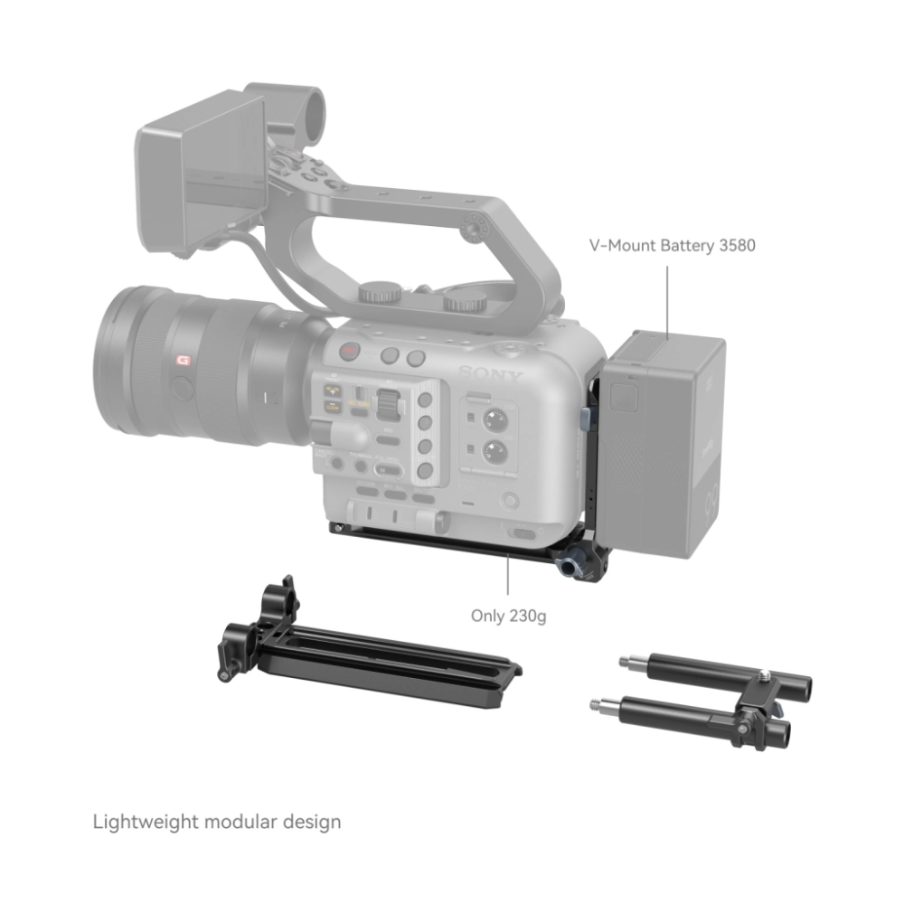 Smallrig adapter Battery Mount Plate Kit Cinema Cameras (Sony FX6, Canon C70, Panasonic BGH1/BS1H) [4323]