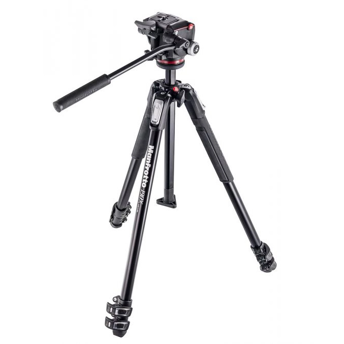 Statyw Manfrotto MK190X3-2W, aluminiowy, 3 sekcje, zestaw z głowicą 2W MHXPRO-2W
