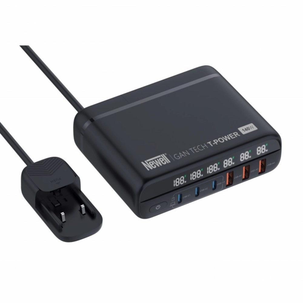 Newell Ładowarka sieciowa z zestawem adapterów GaN Tech T-power 140 W