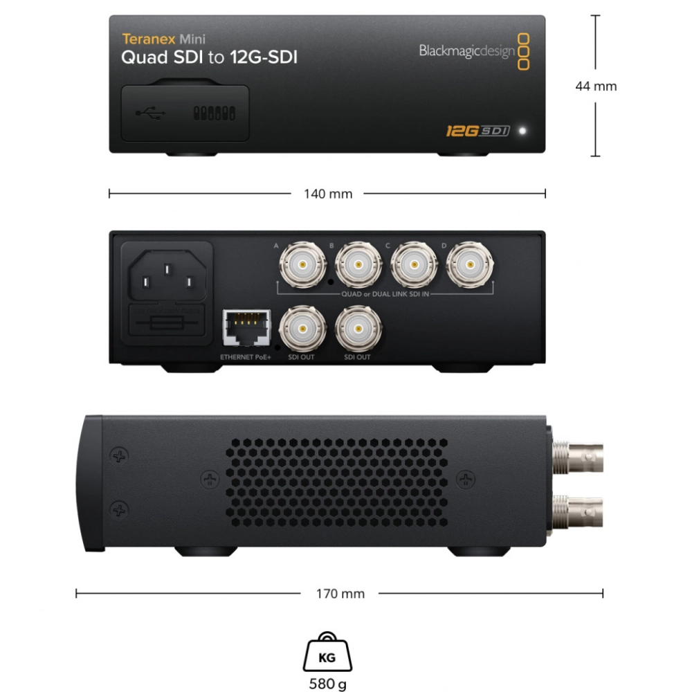 Blackmagic Teranex Mini Quad SDI to 12G-SDI