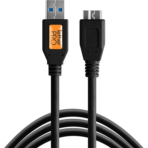 Tethertools TetherPro USB 3.0 A - Micro B 4,6 m czarny