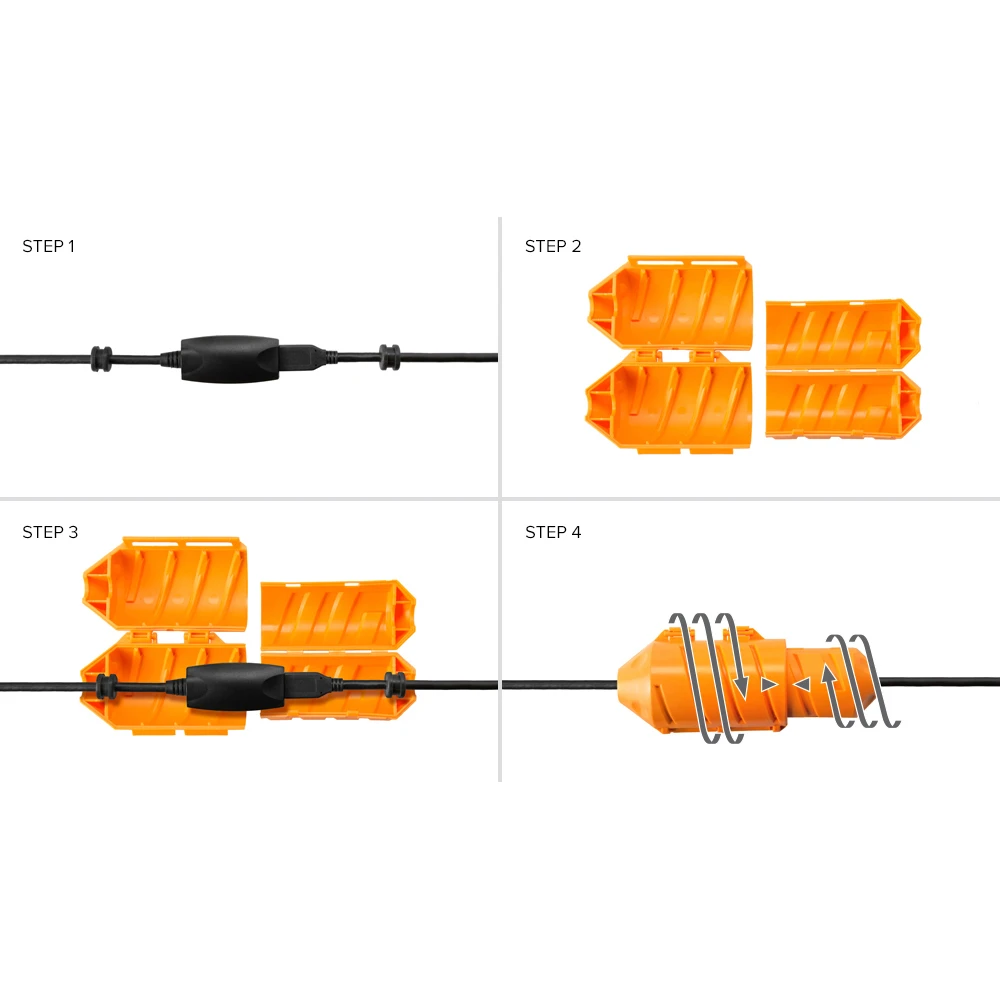 Tethertools Zabezpieczenie kabla JERKSTOPPER  Extension Lock Pomarańczowy (JS026ORG)