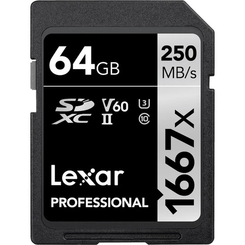 Karta pamięci Lexar 64GB 1667x SDXC UHS-II U3 V60