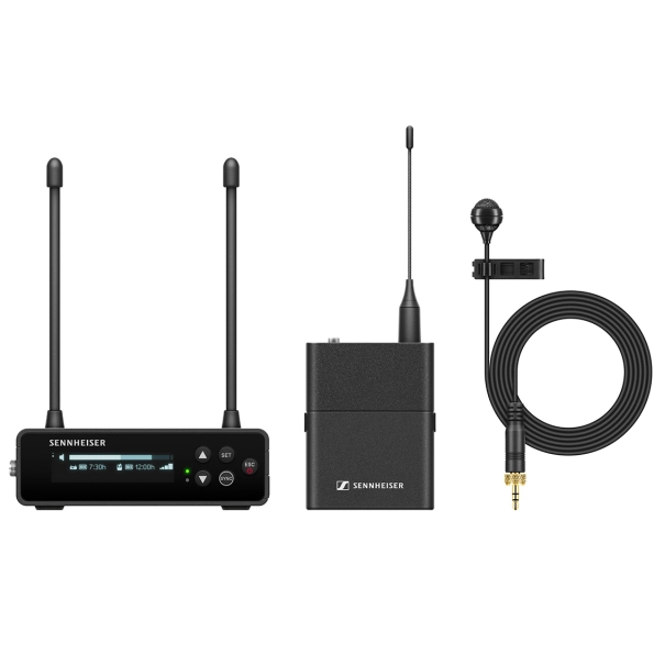 Sennheiser EW-DP ME4 SET (R1-6: 520 - 576 MHz) cyfrowy bezprzewodowy system audio z krawatowym mikrofonem kardioidalnym ME4