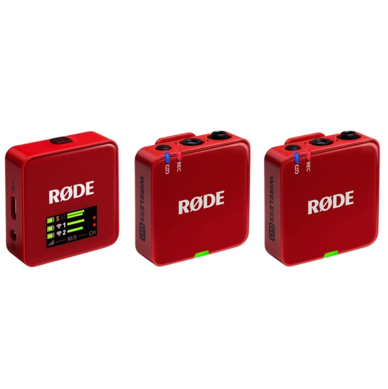 Rode Wireless GO III bezprzewodowy system audio czerwony