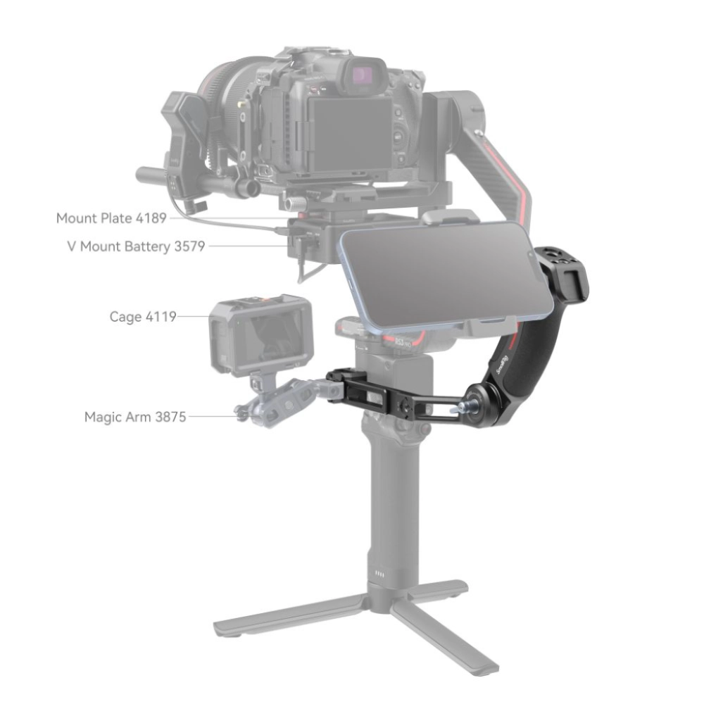 Smallrig Uchwyt Sling Handle do DJI RS 2 / RSC 2 / RS 3 / RS 3 Pro / RS 3 Mini / RS 4 / RS 4 Pro [3028C]