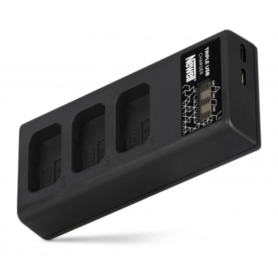 Newell trzykanałowa CD-USB-C do akumulatorów EN-EL14 do Nikon