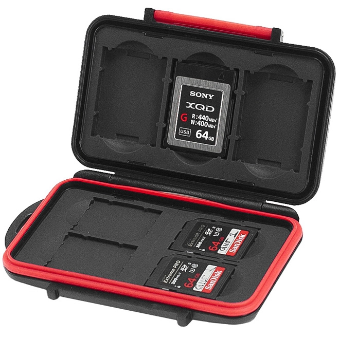 Etui Caruba MCC-9 na karty 4x SD, 3x XQD