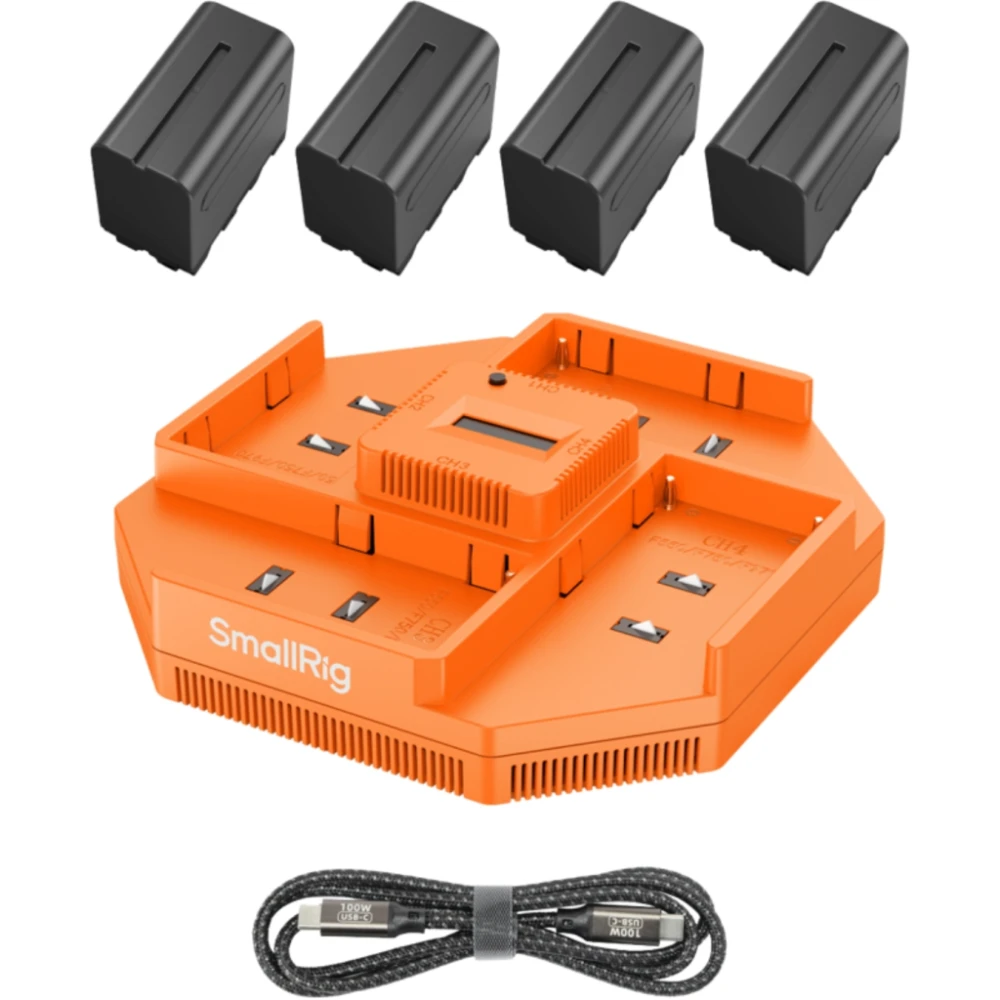 Bateria Smallrig Smallrig Zestaw akumulatorów 4szt NP-F970 z ładowarką [4834]