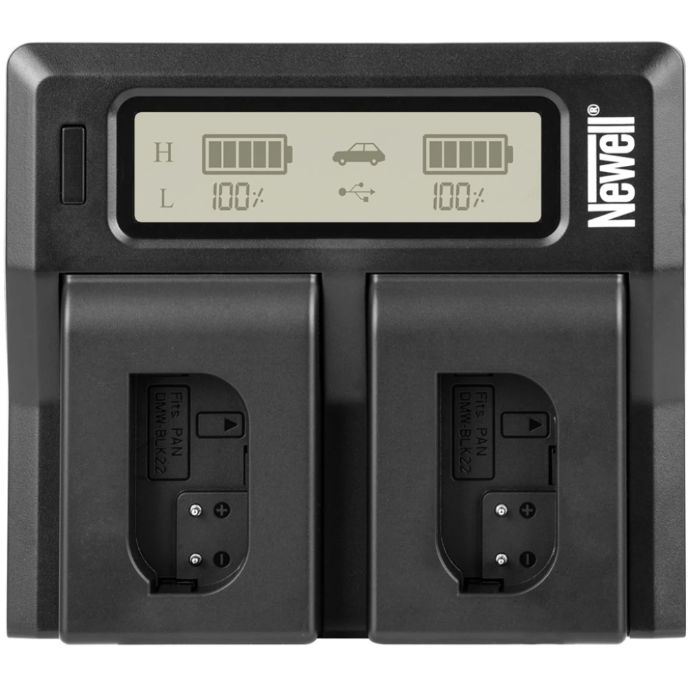 Ładowarka Newell dwukanałowa Newell DC-LCD do akumulatorów DMW-BLK22