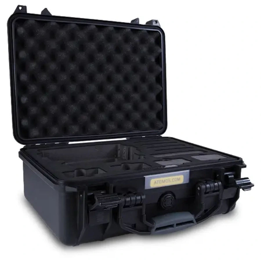 Atomos czarna twarda walizka transportowa