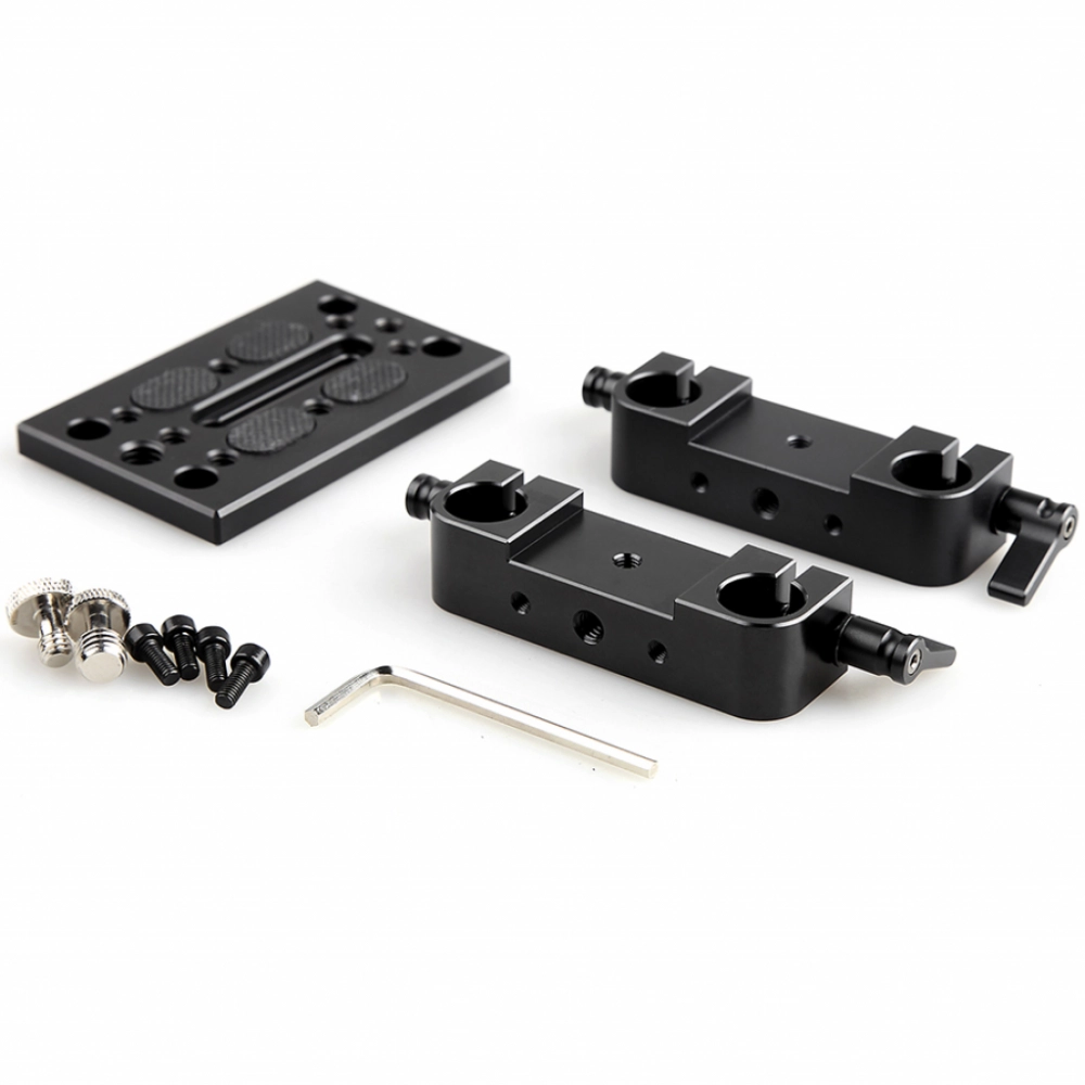Smallrig Baseplate w/ Dual 15mm Rod Clamp [1775]