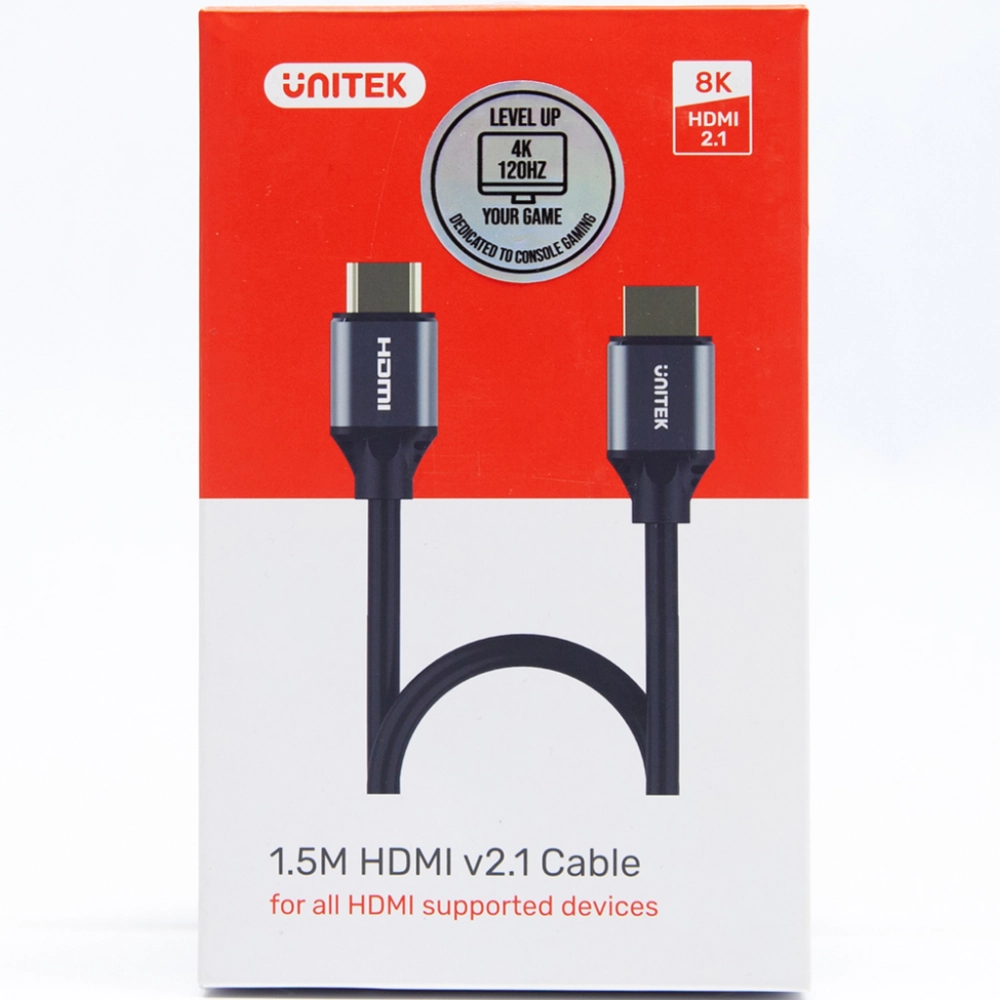 Unitek kabel HDMI 2.1 8K  1,5M