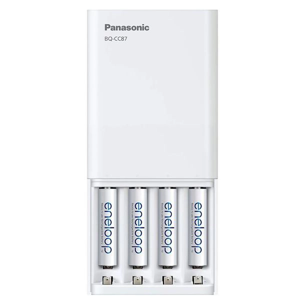 Ładowarka Panasonic usb z funkcją powerbanku BQ-CC87 + AA 2000 mAh 4 sztuki