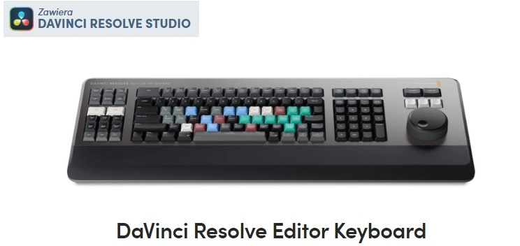Blackmagic Klawiatura DaVinci Resolve Editor Keyboard (w zestawie DaVinci Resolve Studio)