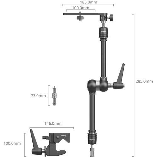 Smallrig Zacisk Super Clamp z Magic Arm Kit