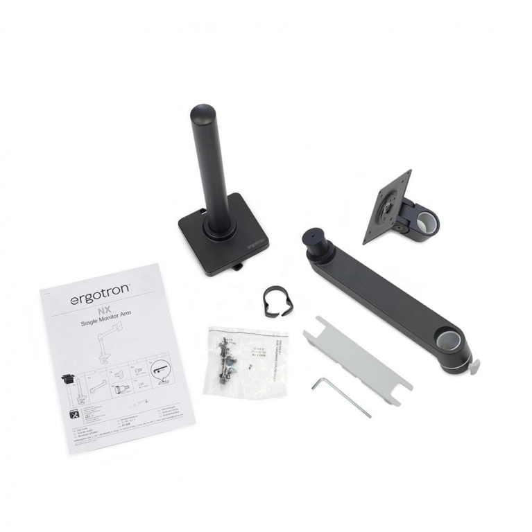 Ergotron NX Desk Monitor Arm - uchwyt biurkowy do monitora (czarny)