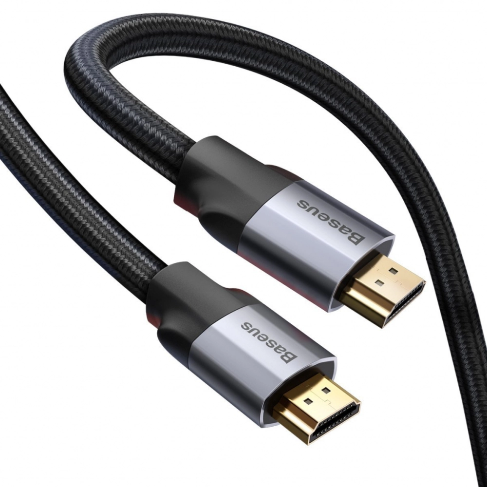 Baseus kabel HDMI 2.0 Enjoyment Series, 4K, 3D, 5m szary (CAKSX-E0G)