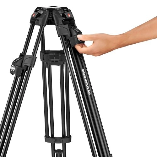Statyw Manfrotto 645 Alu Fast Twin z głowicą Nitrotech 608 (MVK608TWINFA) Pro Video