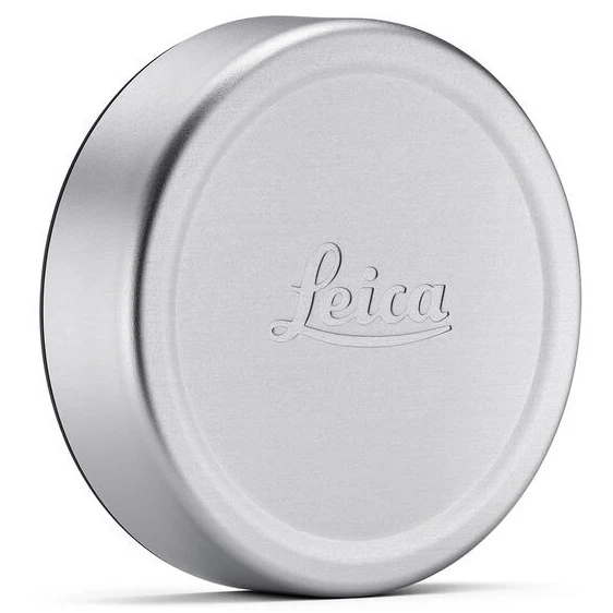 Leica Lens Cap Q, E49 silver anodized finish do Leica Q3