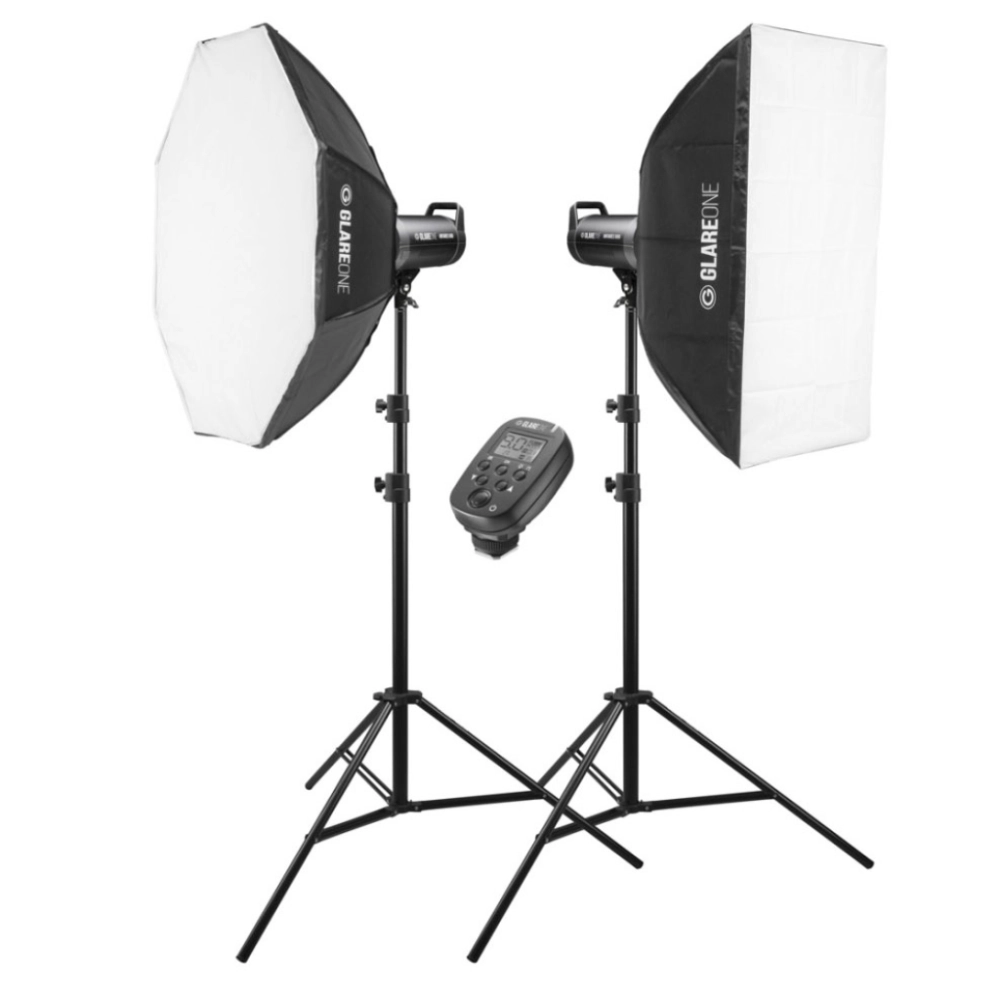 Zestaw lamp studyjnych GlareOne Antares 600 Basic Kit - zestaw oświetlenia studyjnego