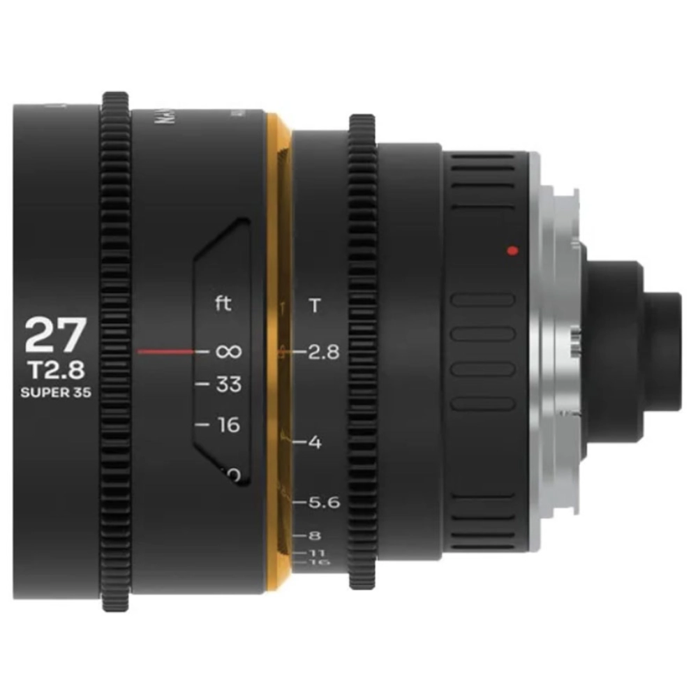 Venus Optics  Laowa Nanomorph 27 mm T2,8 1,5X S35 Amber do Arri PL/Canon EF