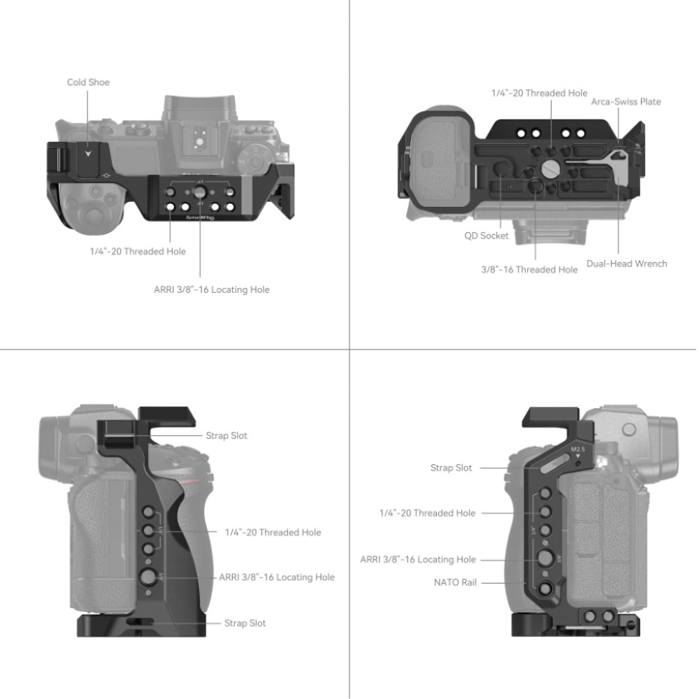 Smallrig Klatka operatorska do Nikon Z5/Z6/Z7/Z6II/Z7 II Cage [2926B]
