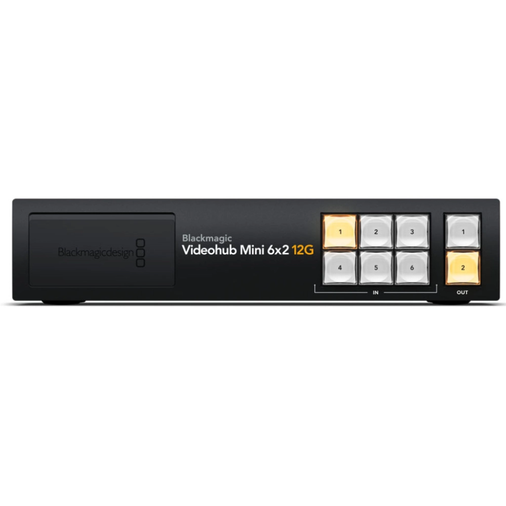 Blackmagic Videohub mini 6X2 12G