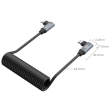 Smallrig Spiralny kabel danych USB-C prosty do USB-C kątowego [4792]