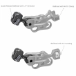 Smallrig Adapter szybkozłączka Drop-in Hawklock Universal mini Quick Release Ball Head 1/4-20 [3600]