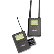 MeiKe system bezprzewodowy VK-WM210 UHF z mikrofonem krawatowym