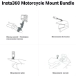 Insta360 Motorcycle Mount Bundle Std. - zestaw mocowań