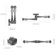 Smallrig Ramię przegubowe HawkLock H21 Quick Release Rosette Magic Arm 11 cala 