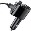 Baseus Transmiter FM do samochodu 2x USB, Bluetooth - czarny