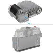 Smallrig Silicone L-Shape Grip do FUJIFILM X-T50 Charcoal Silver