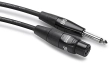 Kabel HOSA mikrofonowy Pro, XLRf - TS 6.35mm 1.5m