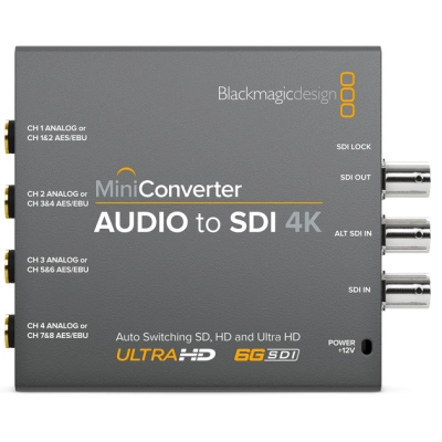 Blackmagic Mini Converter Audio to SDI 4K