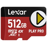 Karta pamięci Lexar microSDXC Express PLAY Pro Express 7.1, R900/W600 C10 U3 UHS-I V30 512GB