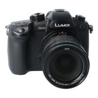 Aparat UŻYWANY Panasonic Używany Lumix DC-GH5 + ob. 12-60 f/3.5-5.6 s.n. WH7DA002970/XD7DA101856