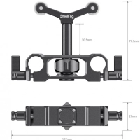 Smallrig regulowana podpora obiektywu Universal 15mm LWS Rod Mount Lens Support [2727]