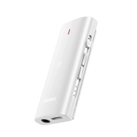 Baseus Odbiornik Bluetooth 5.0  BA03, dźwięk 3D, NFC, aptX (biały)