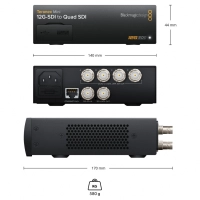 Blackmagic Teranex Mini 12G-SDI to Quad SDI