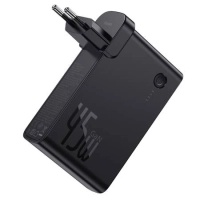 Baseus BASEUS ŁADOWARKA GAN POWER BANK 10000 MAH QC USB-C czarna