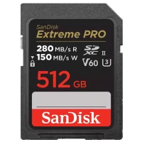 Karta pamięci Sandisk SDXC 512 GB EXTREME PRO 280MB/s C10 UHS-II V60