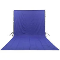 Tło materiałowe GlareOne materiałowe Blue Screen Backdrop 3x6 m - niebieskie